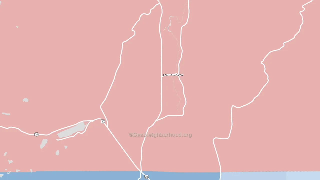 97730, OR block-group political-lean map