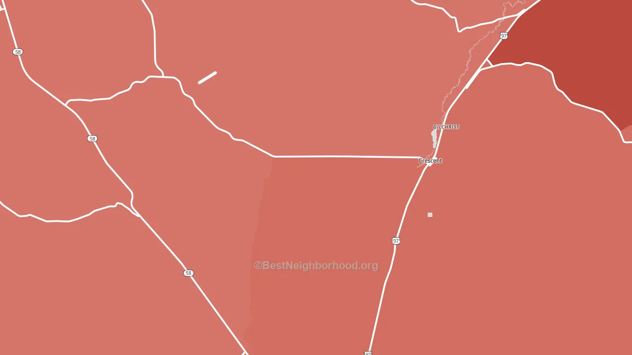 97733, OR block-group political-lean map