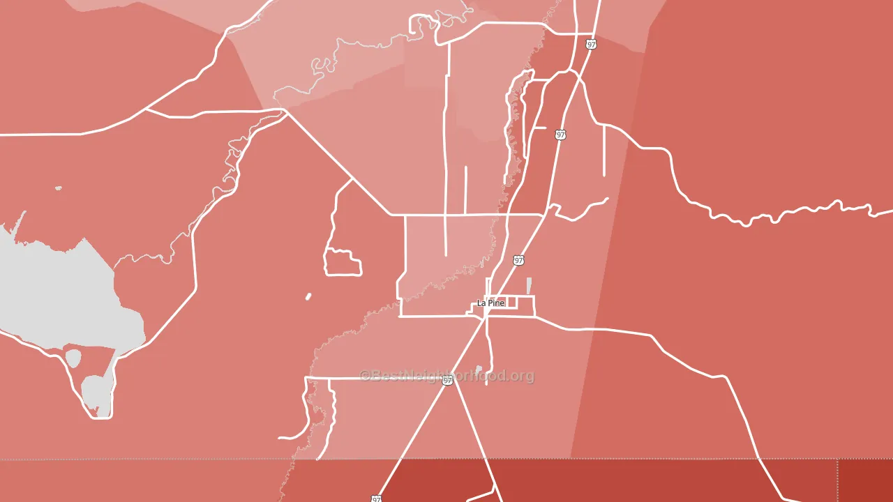 97739, OR block-group political-lean map