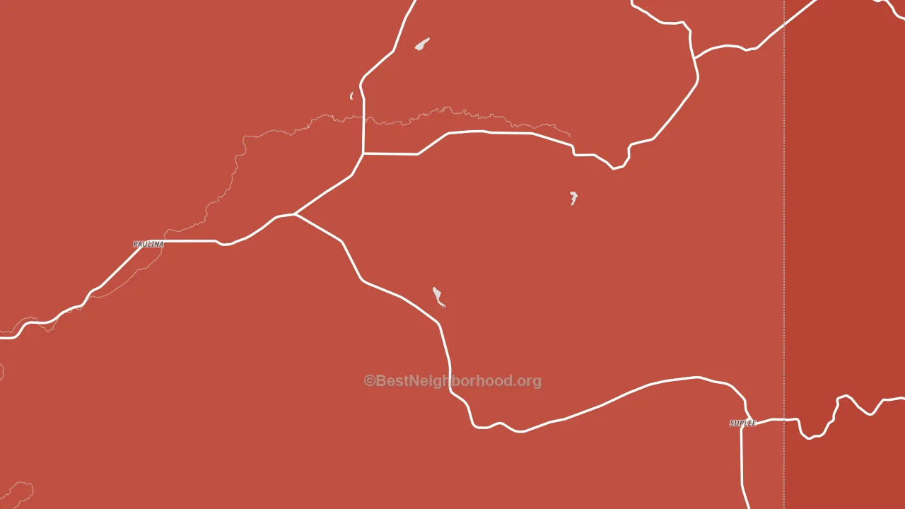 97751, OR block-group political-lean map