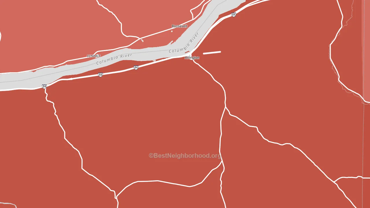 97812, OR block-group political-lean map