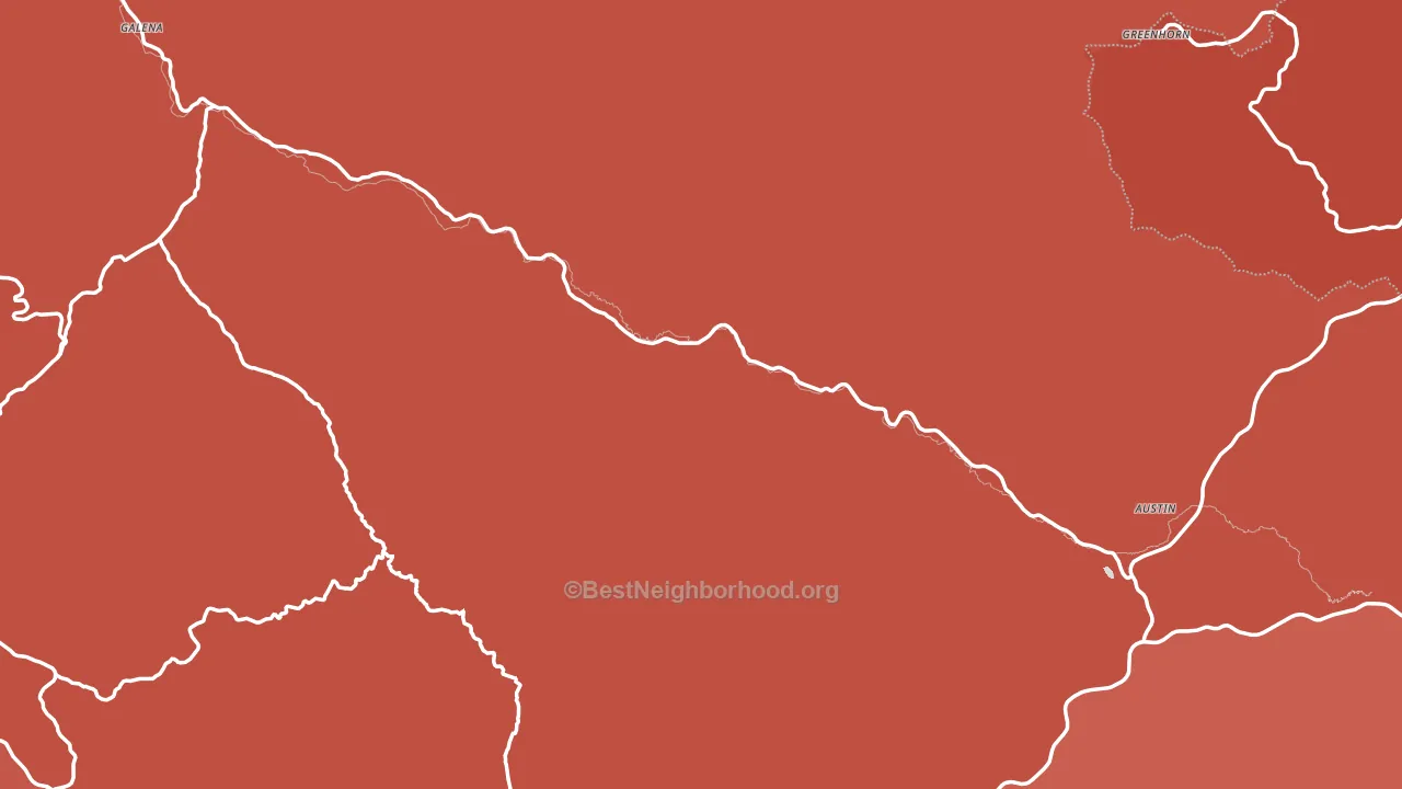 97817, OR block-group political-lean map