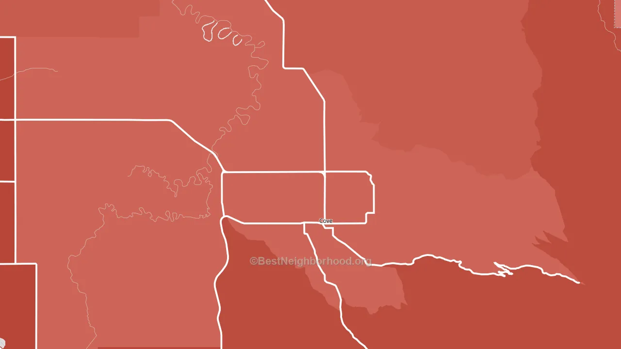 97824, OR block-group political-lean map