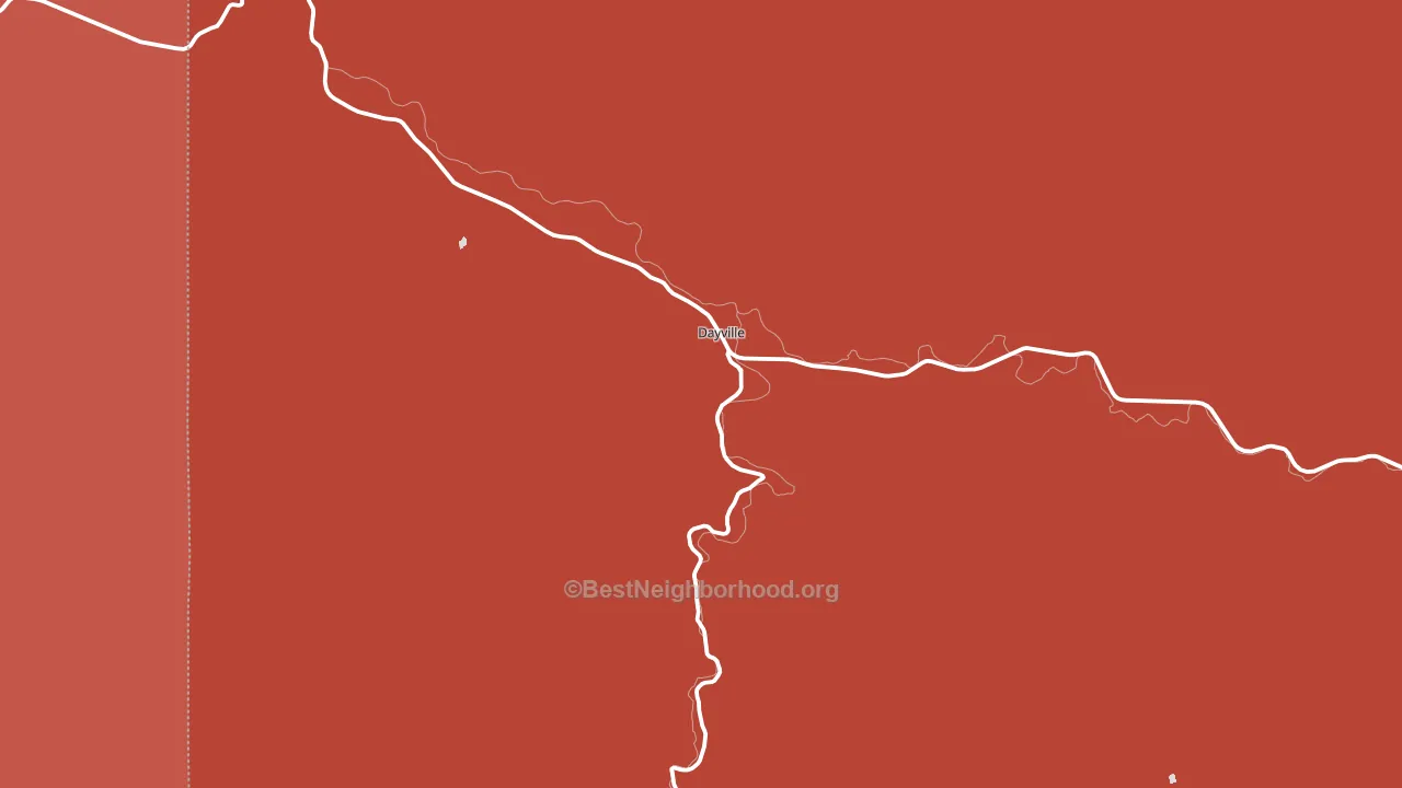 97825, OR block-group political-lean map