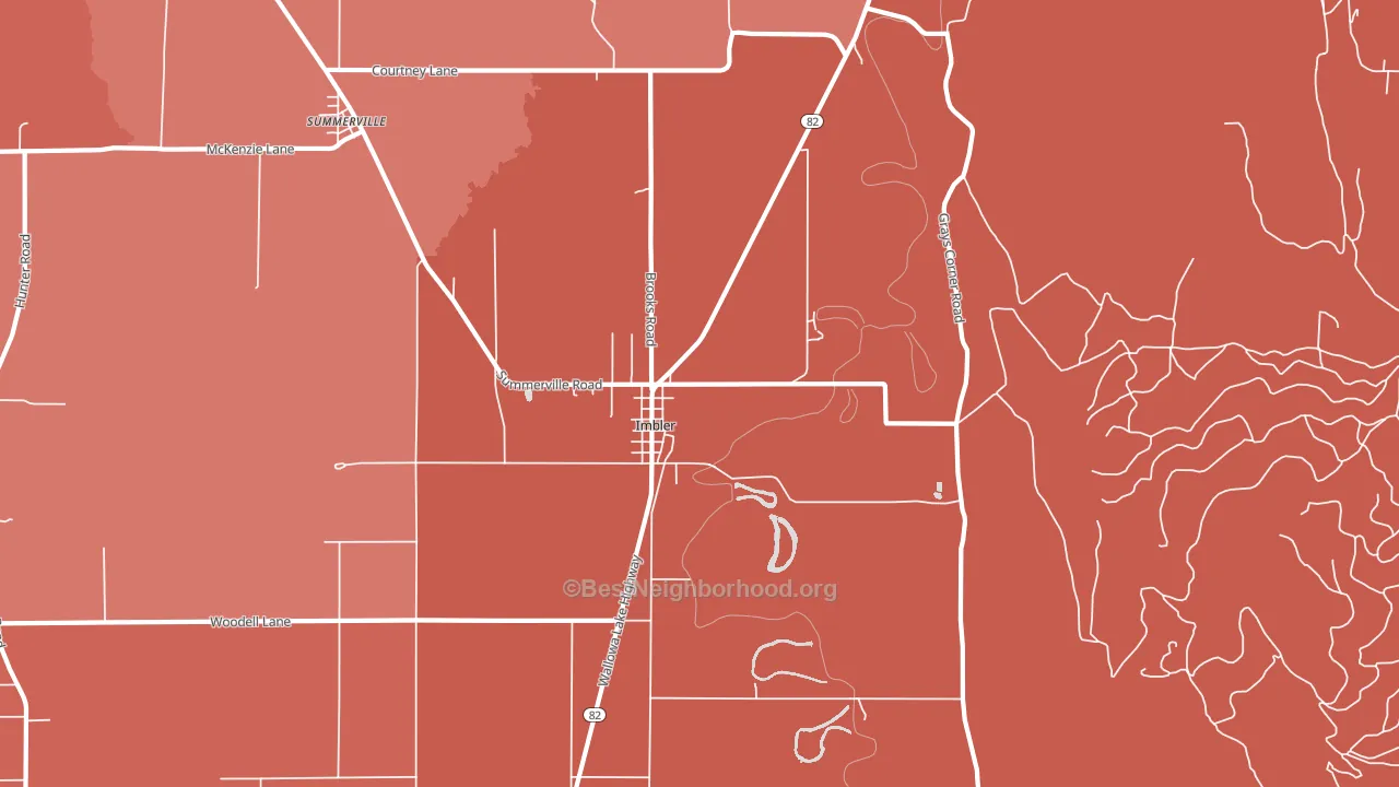97841, OR block-group political-lean map