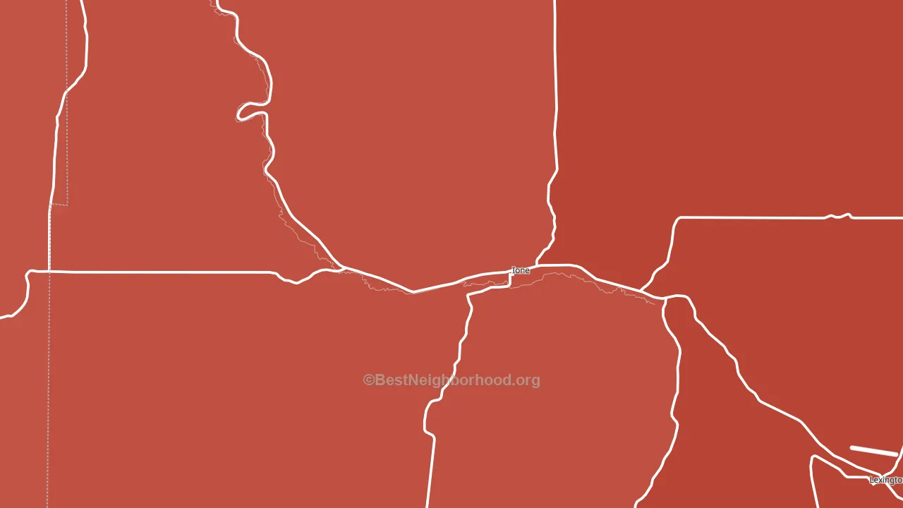 97843, OR block-group political-lean map