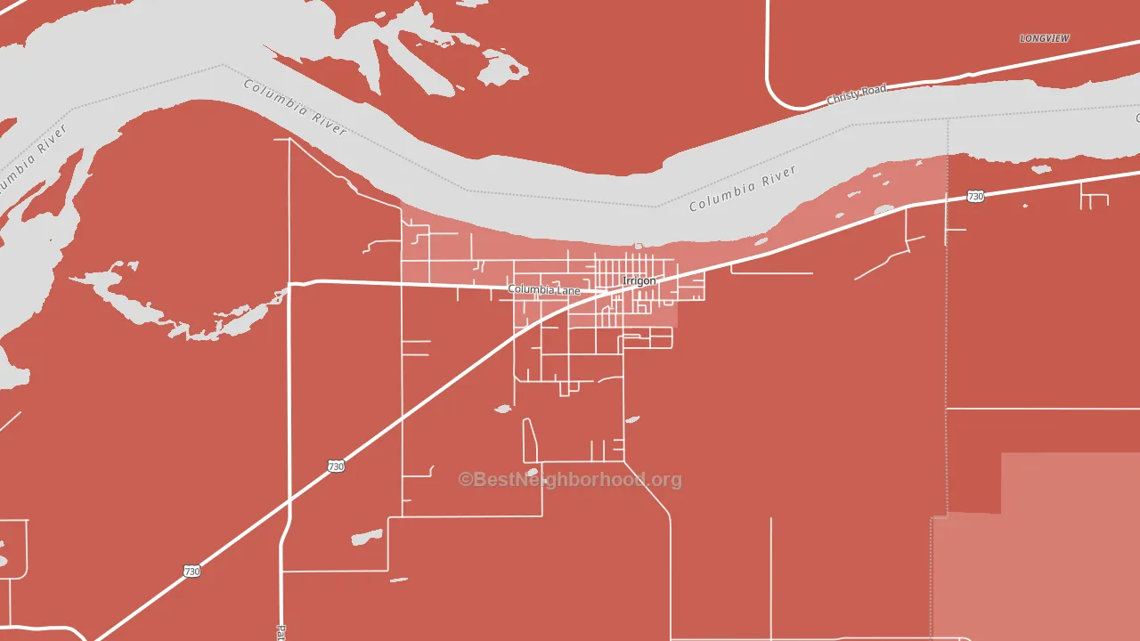 97844, OR block-group political-lean map