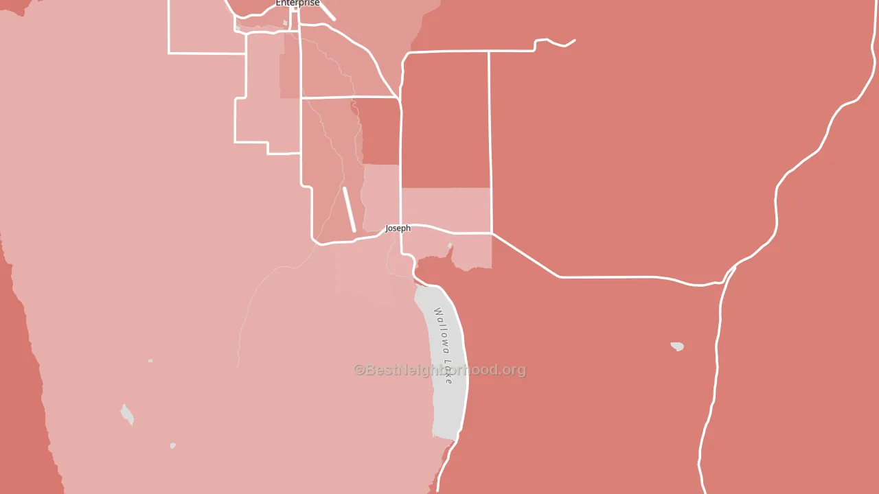 97846, OR block-group political-lean map