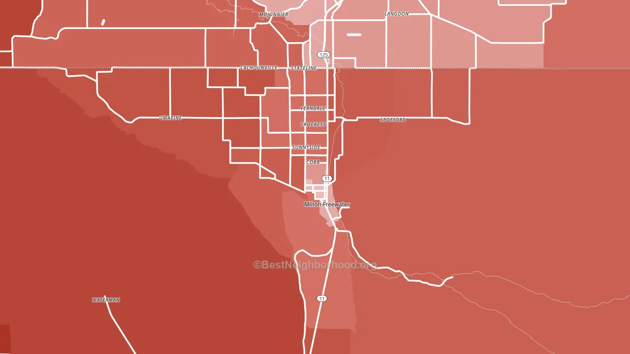 97862, OR block-group political-lean map
