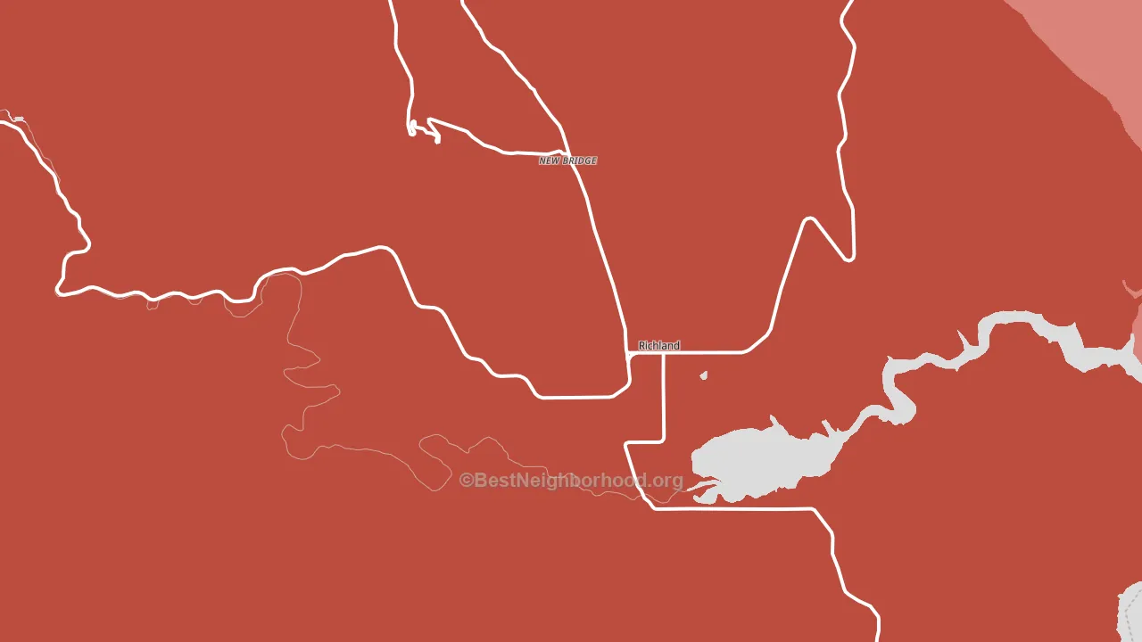 97870, OR block-group political-lean map