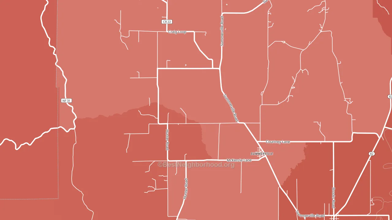 97876, OR block-group political-lean map