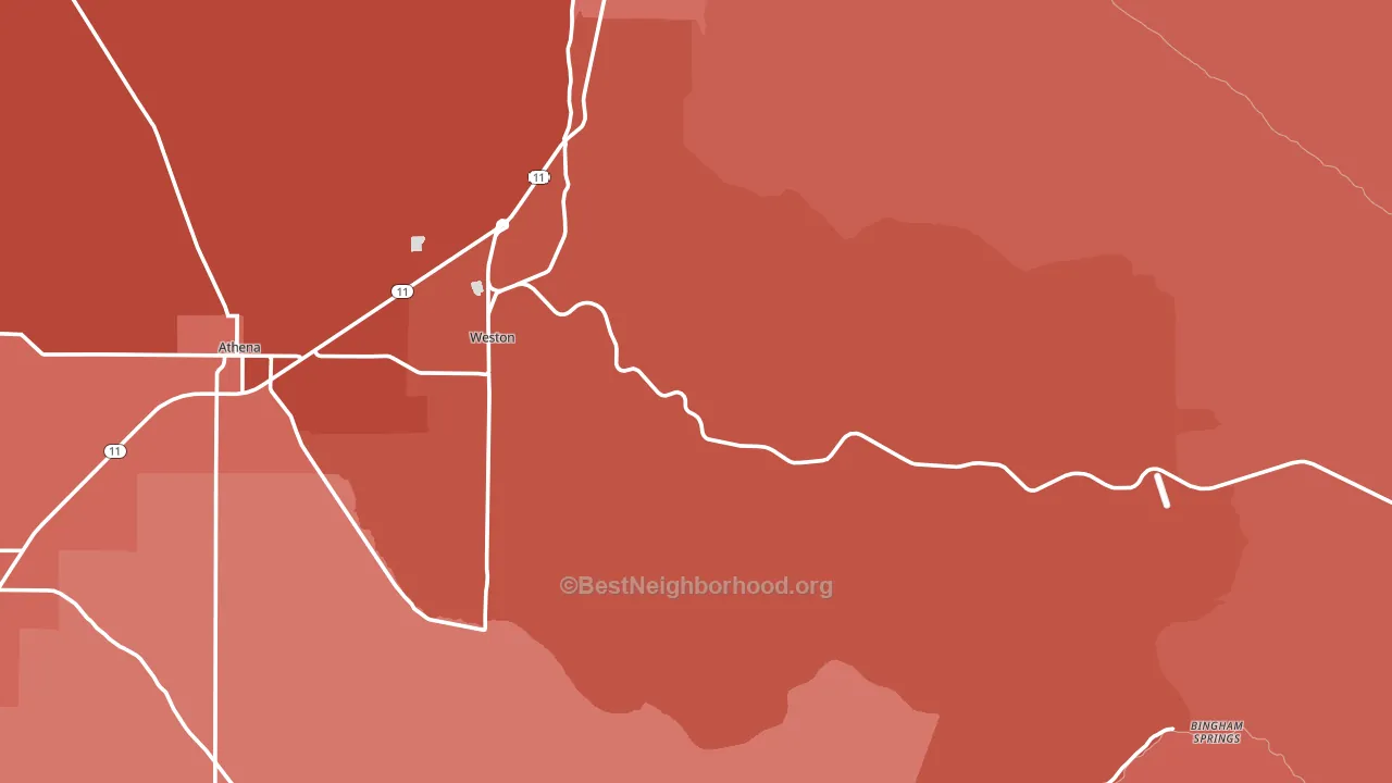 97886, OR block-group political-lean map