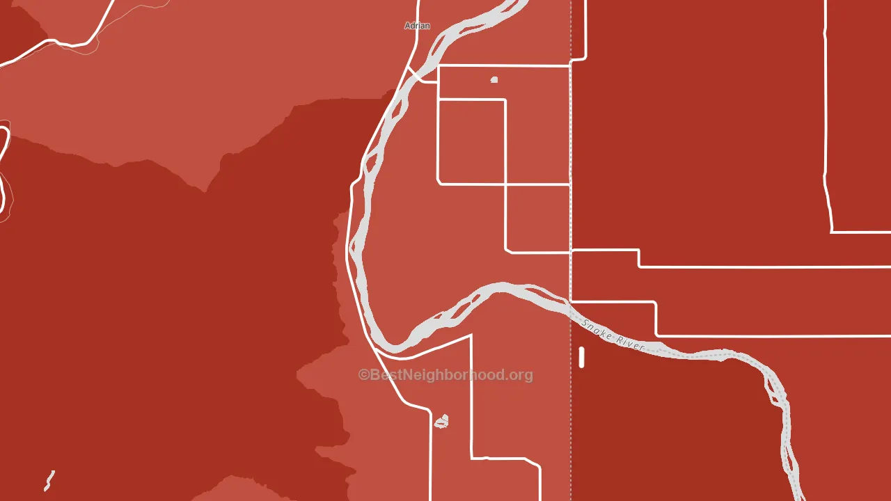 97901, OR block-group political-lean map