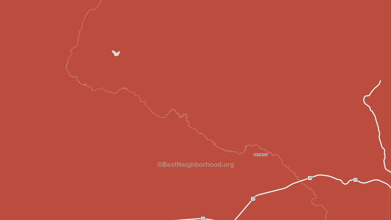 97904, OR block-group political-lean map