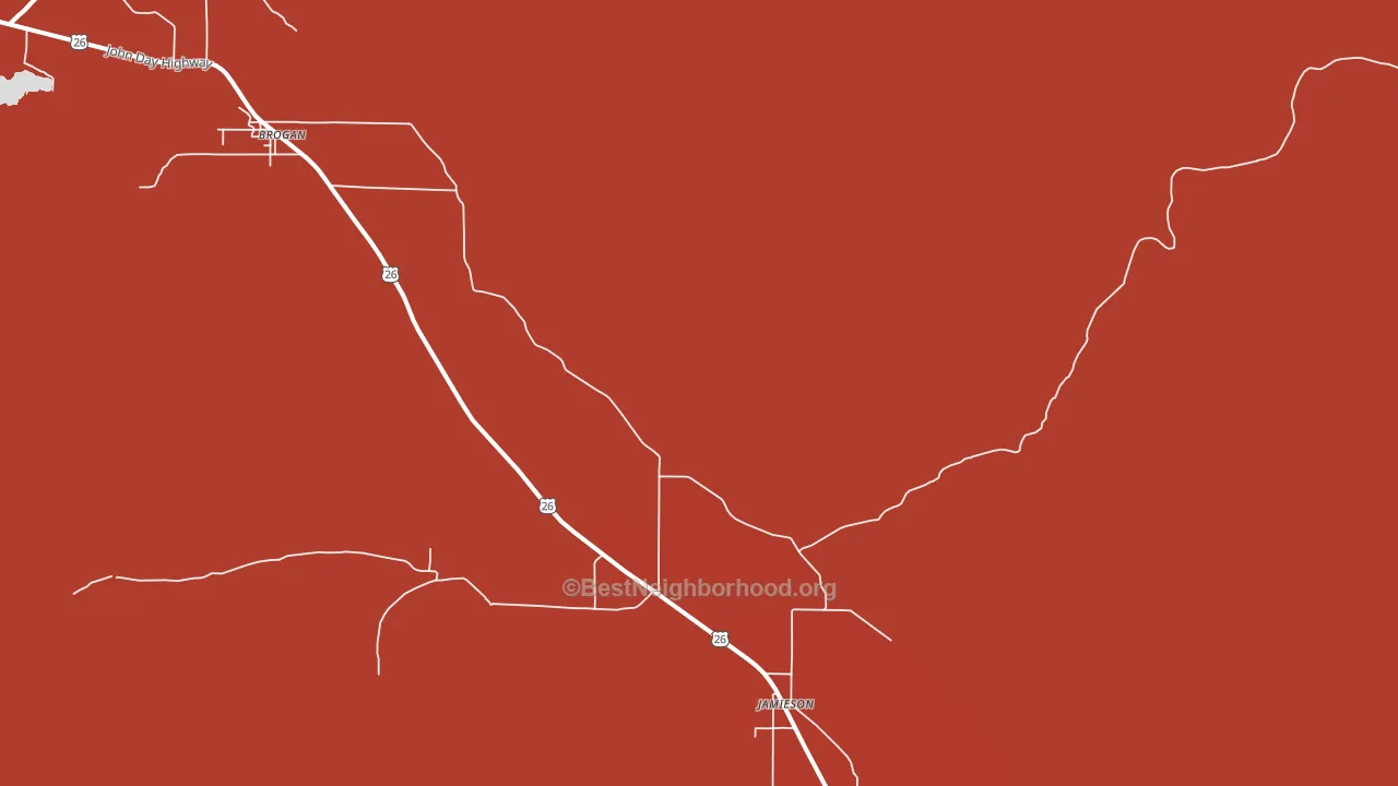 97909, OR block-group political-lean map