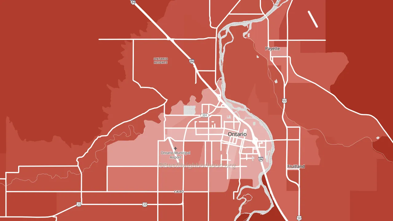 97914, OR block-group political-lean map
