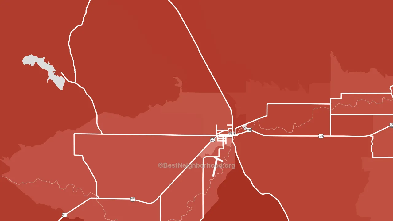 97918, OR block-group political-lean map