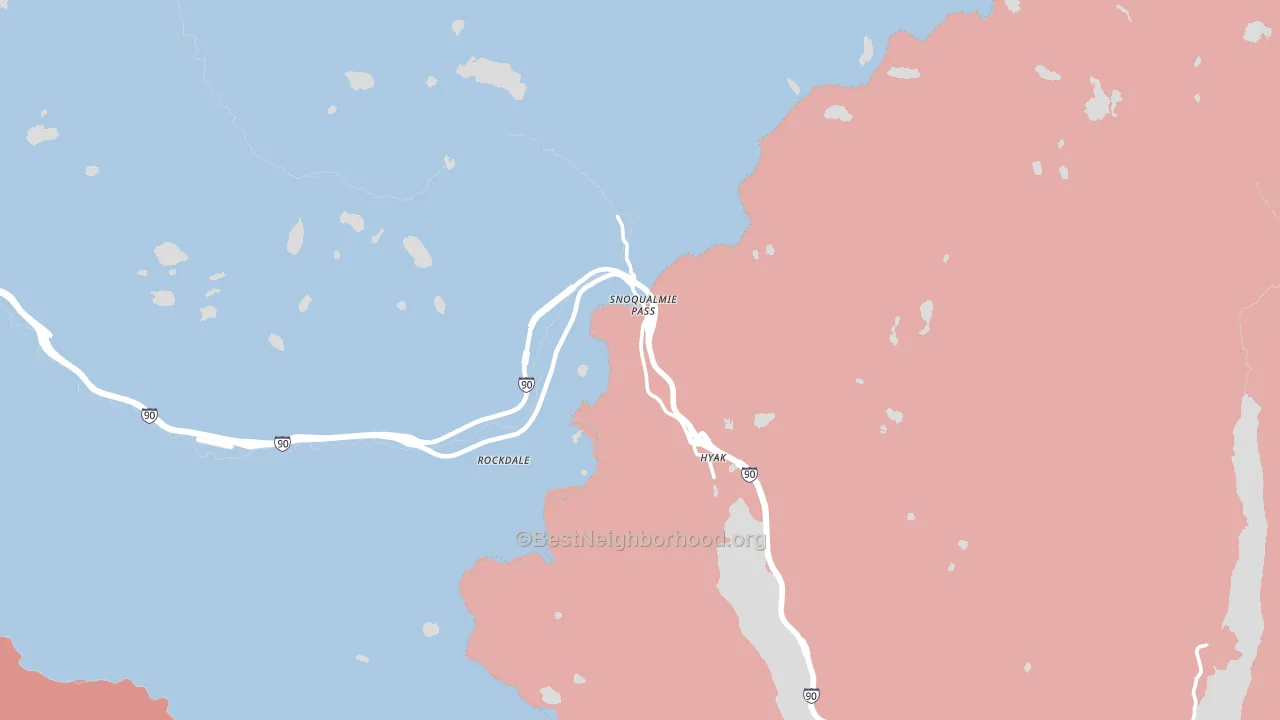 98068, WA block-group political-lean map