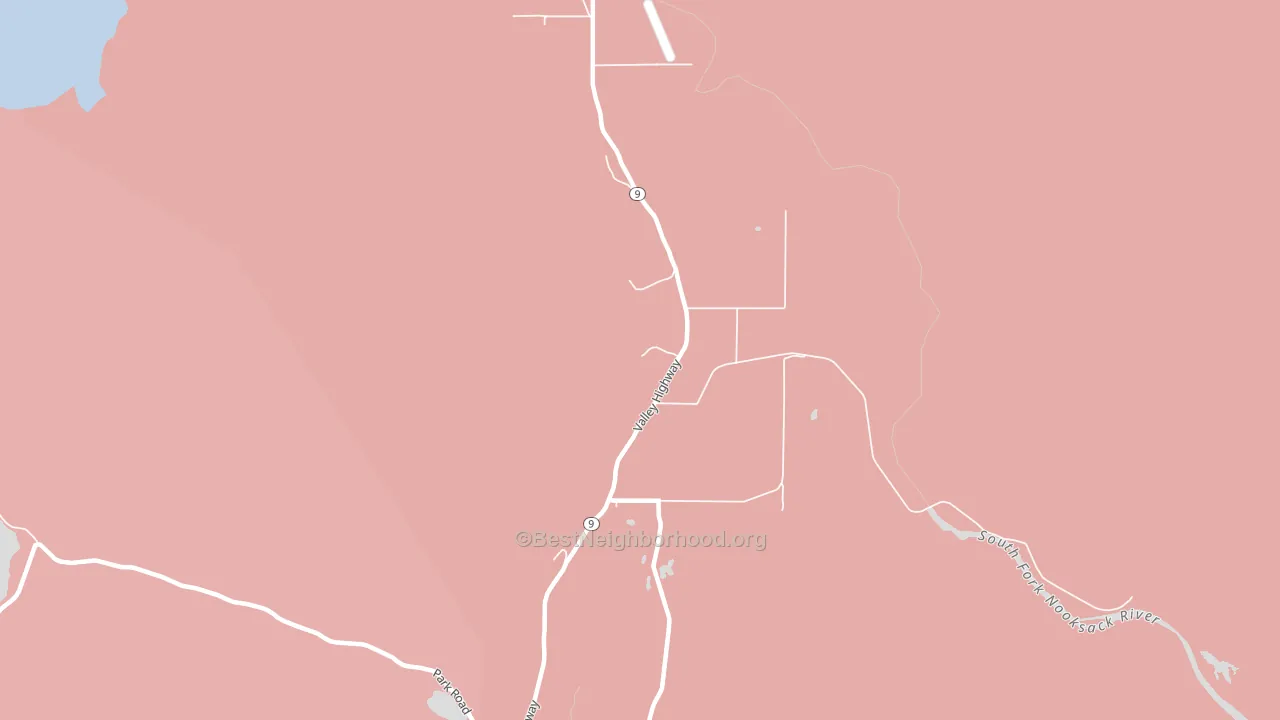98220, WA block-group political-lean map