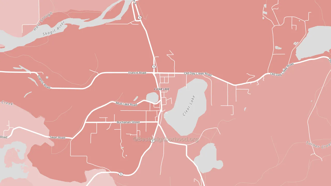 98235, WA block-group political-lean map