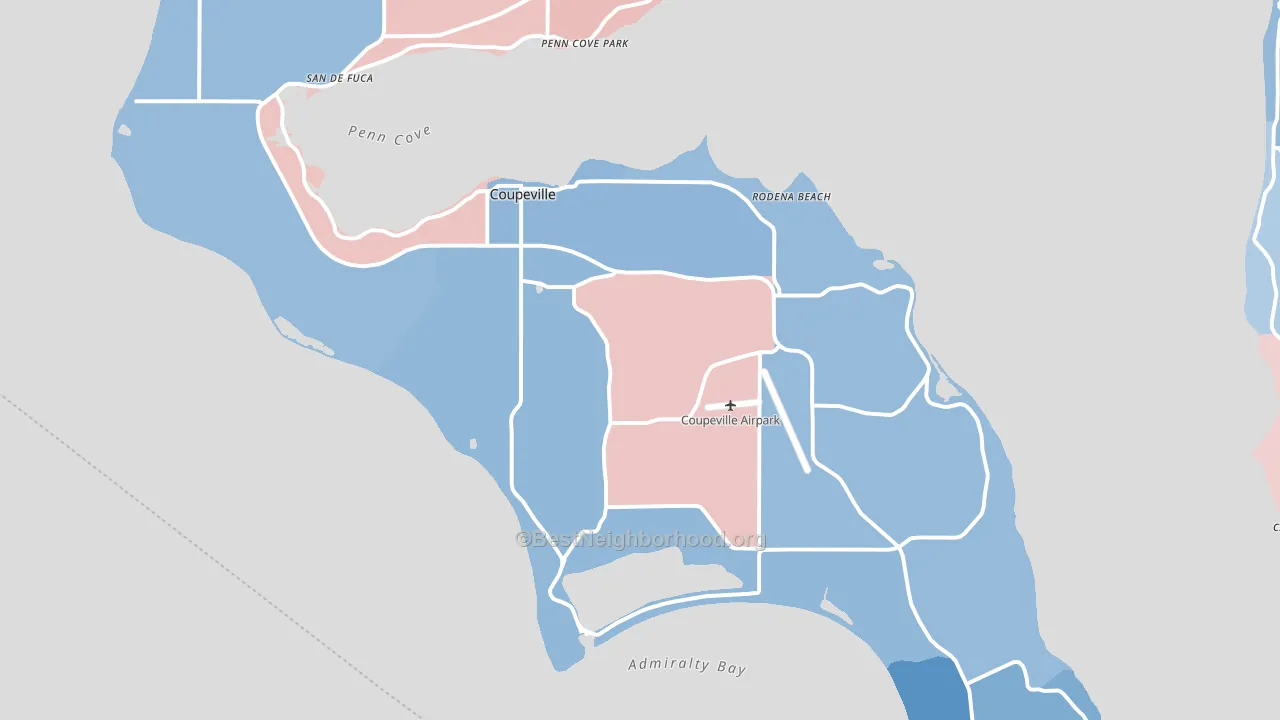 98239, WA block-group political-lean map