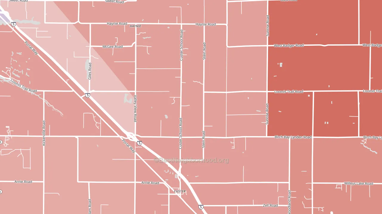 98240, WA block-group political-lean map
