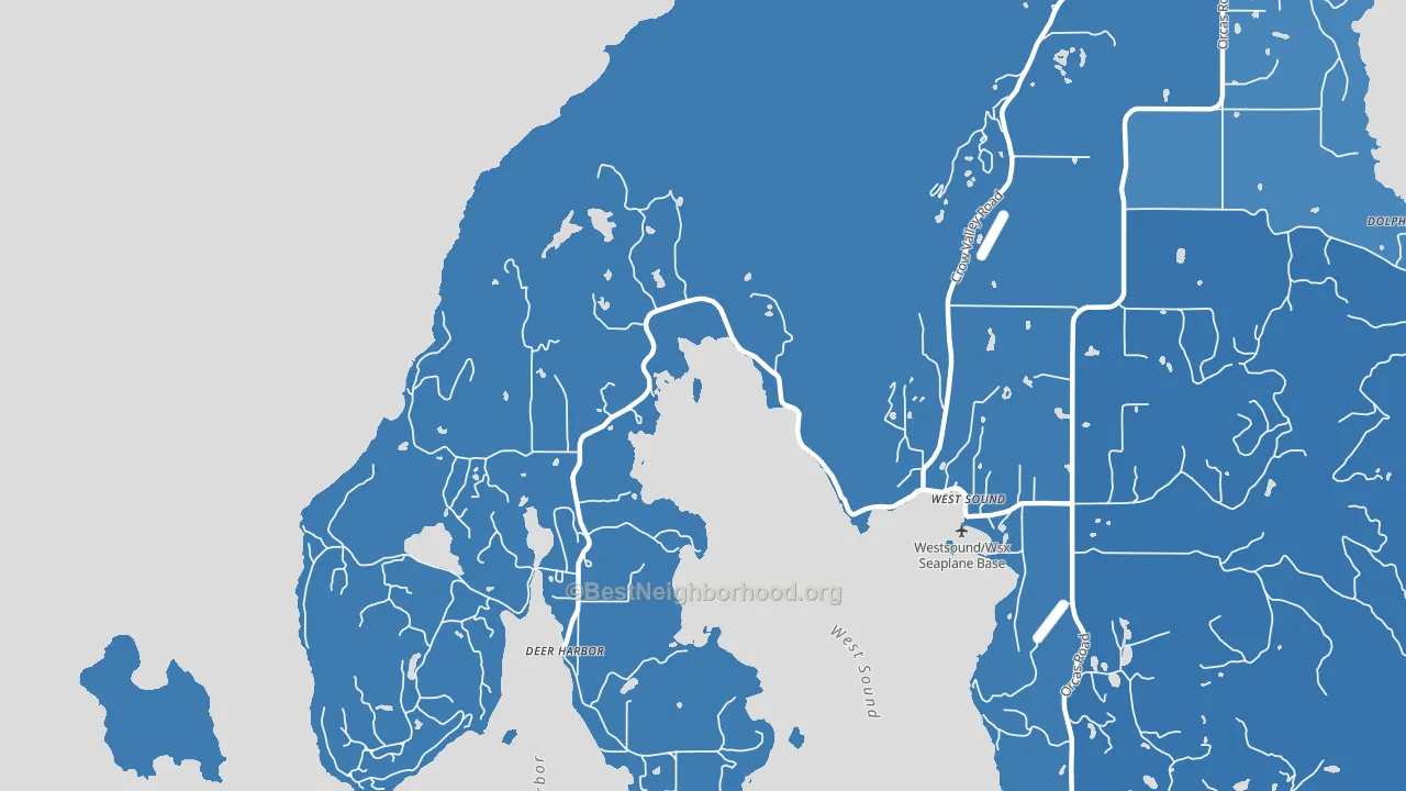 98243, WA block-group political-lean map