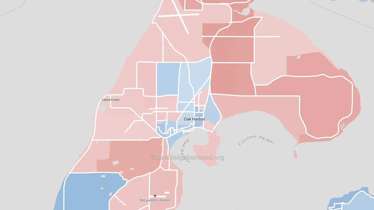 98277, WA block-group political-lean map
