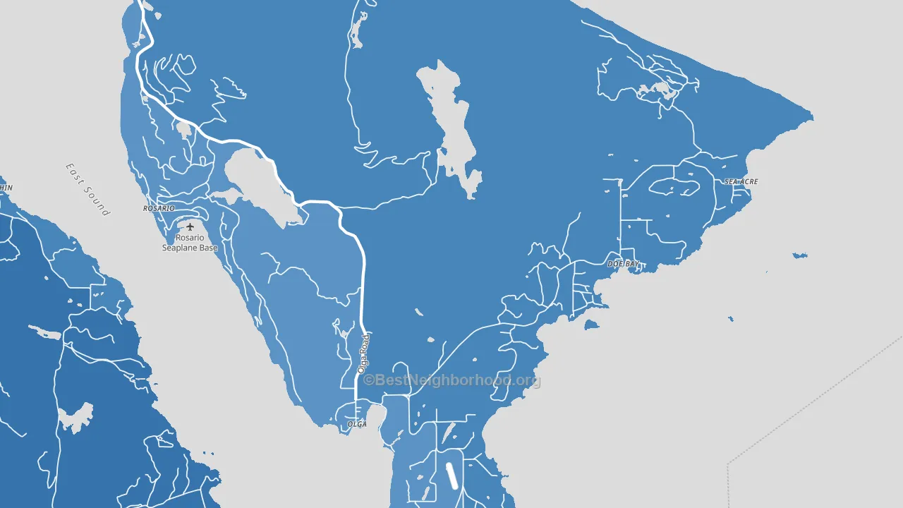 98279, WA block-group political-lean map