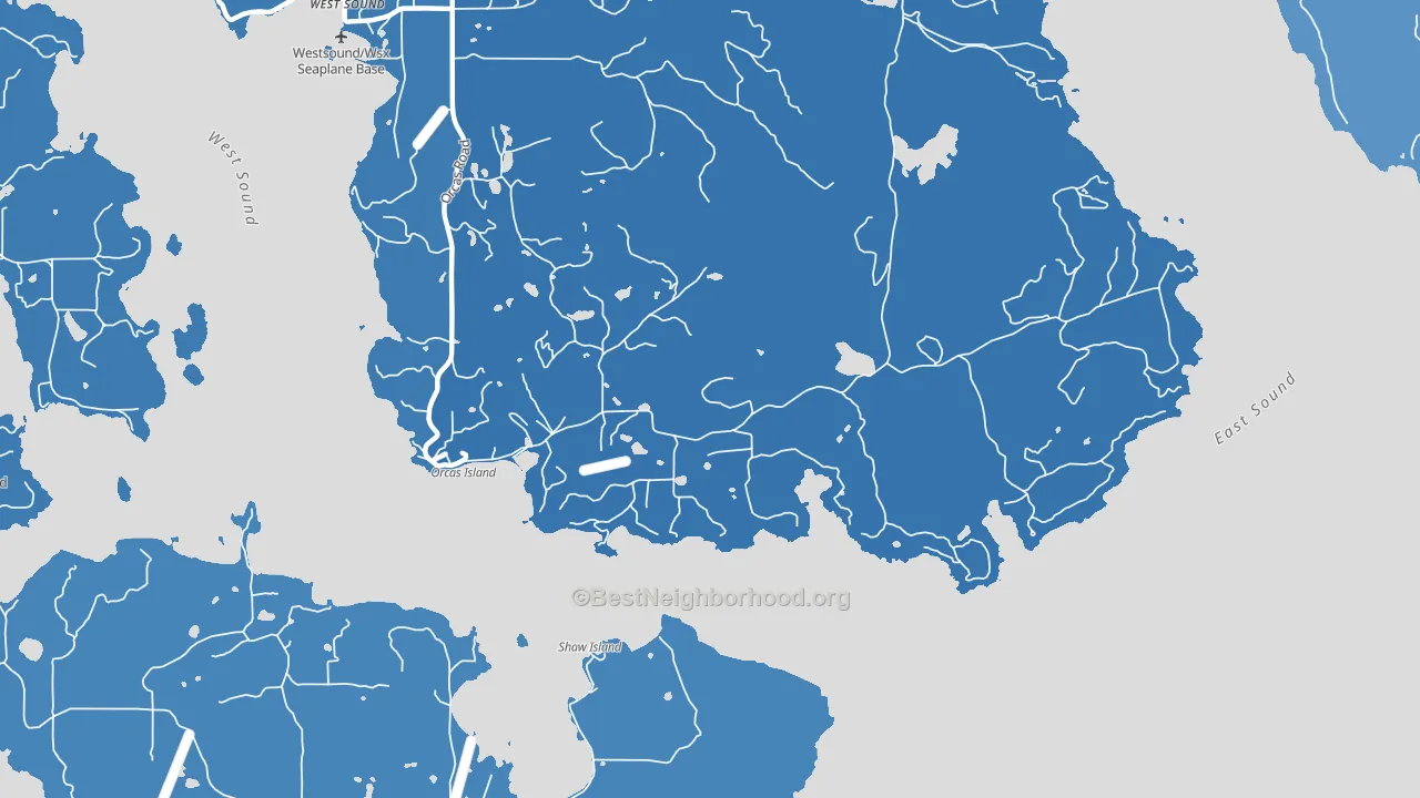 98280, WA block-group political-lean map
