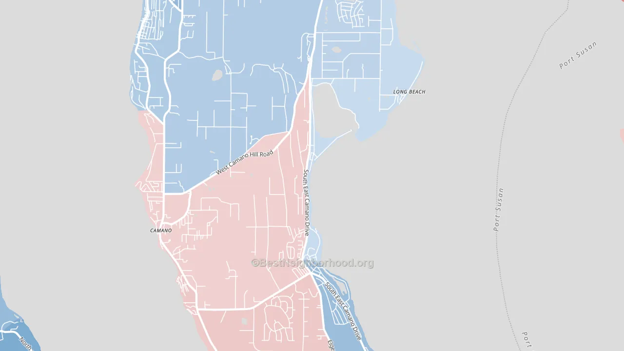 98282, WA block-group political-lean map
