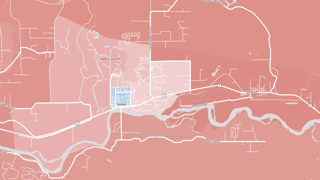 98294, WA block-group political-lean map