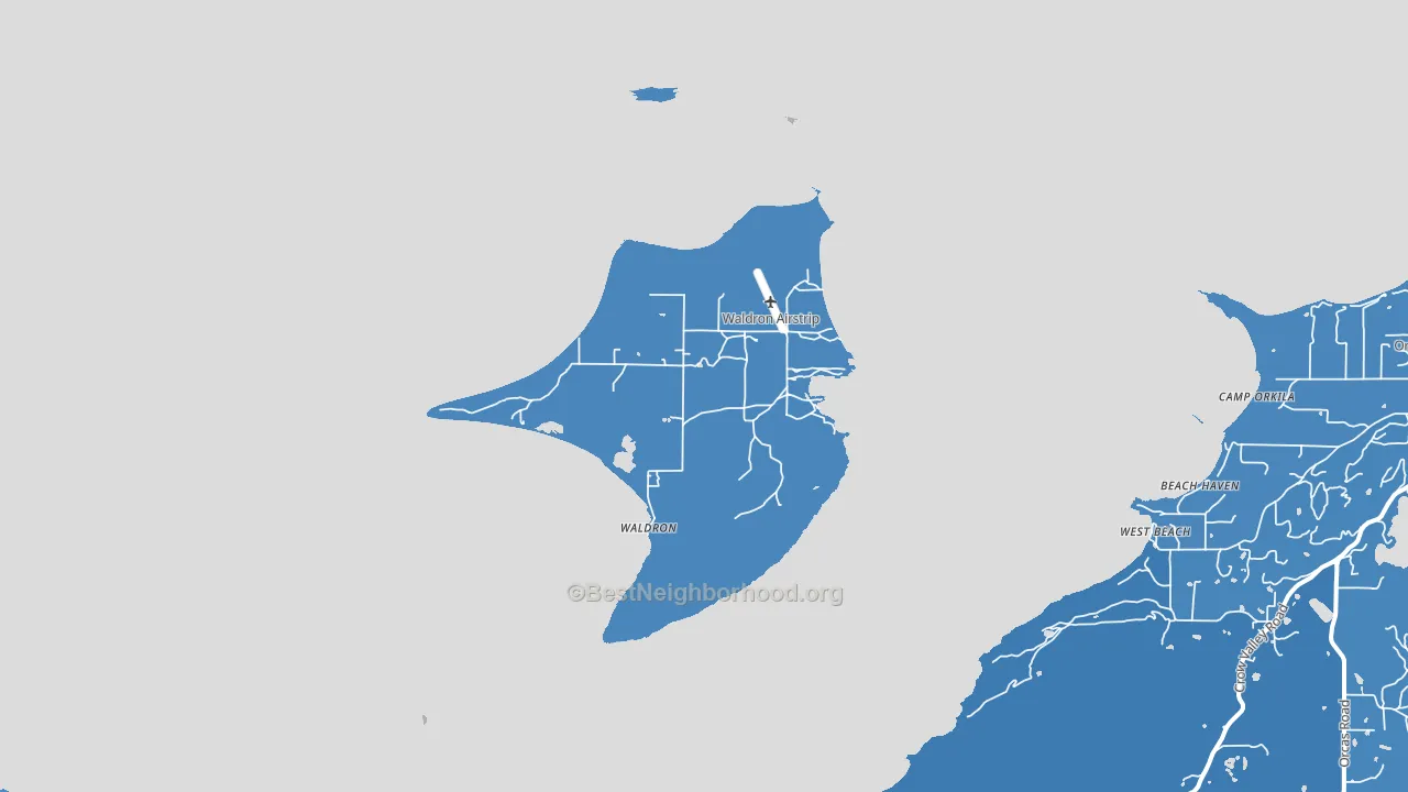 98297, WA block-group political-lean map