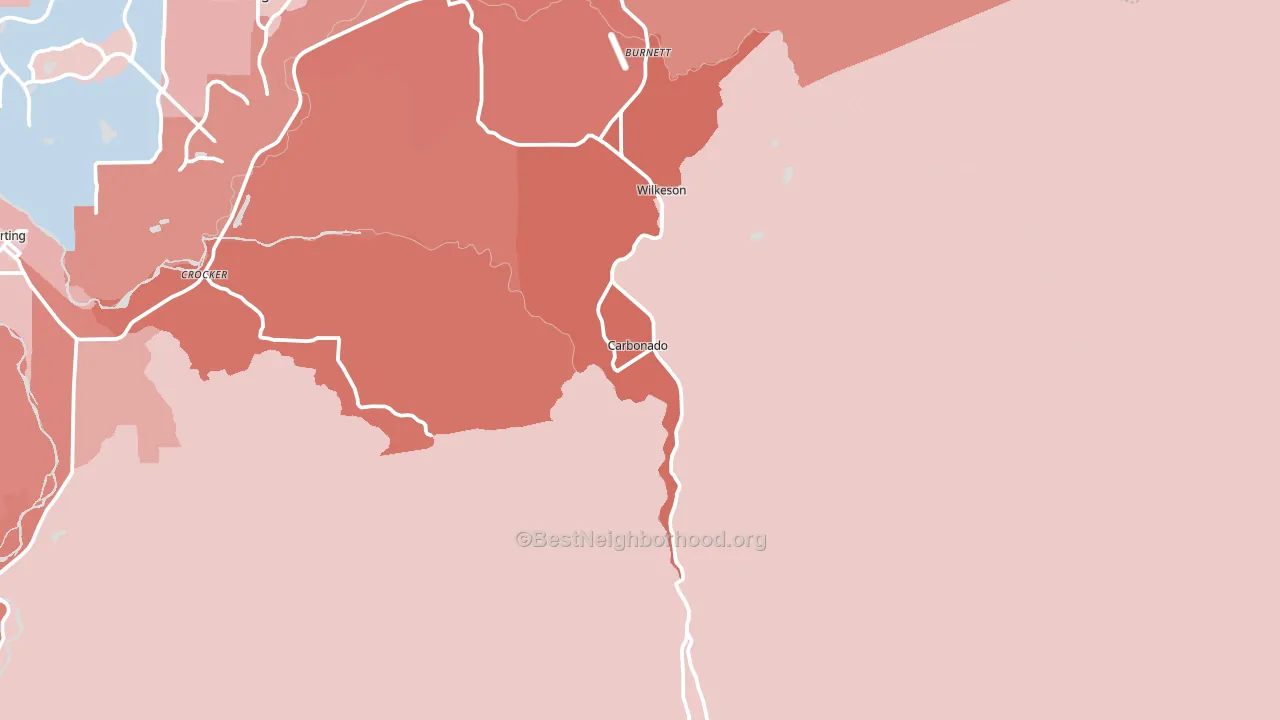 98323, WA block-group political-lean map