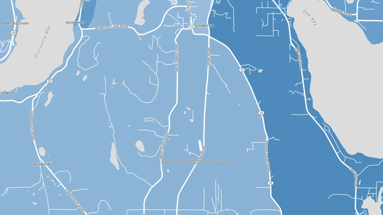 98325, WA block-group political-lean map