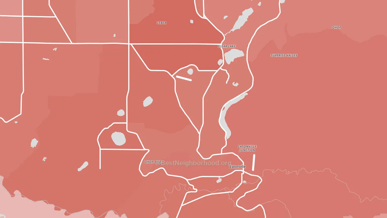 98328, WA block-group political-lean map