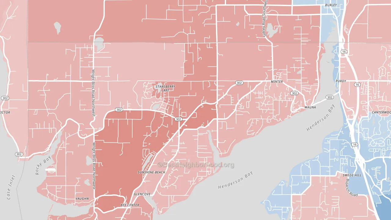 98329, WA block-group political-lean map