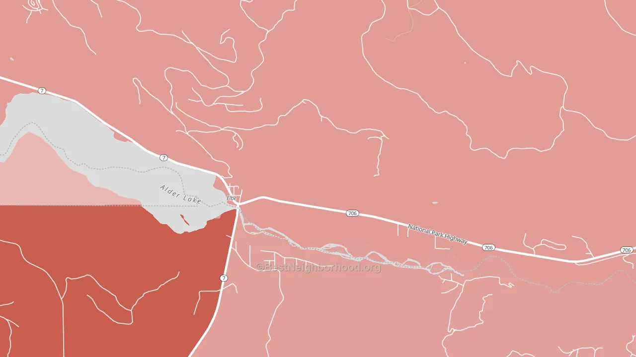 98330, WA block-group political-lean map