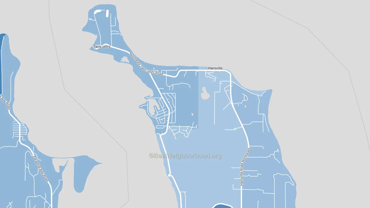 98340, WA block-group political-lean map