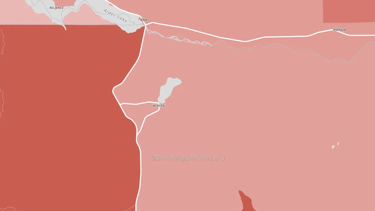 98355, WA block-group political-lean map