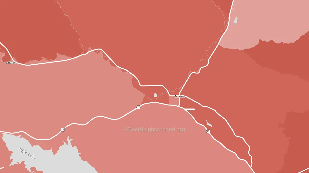 98356, WA block-group political-lean map