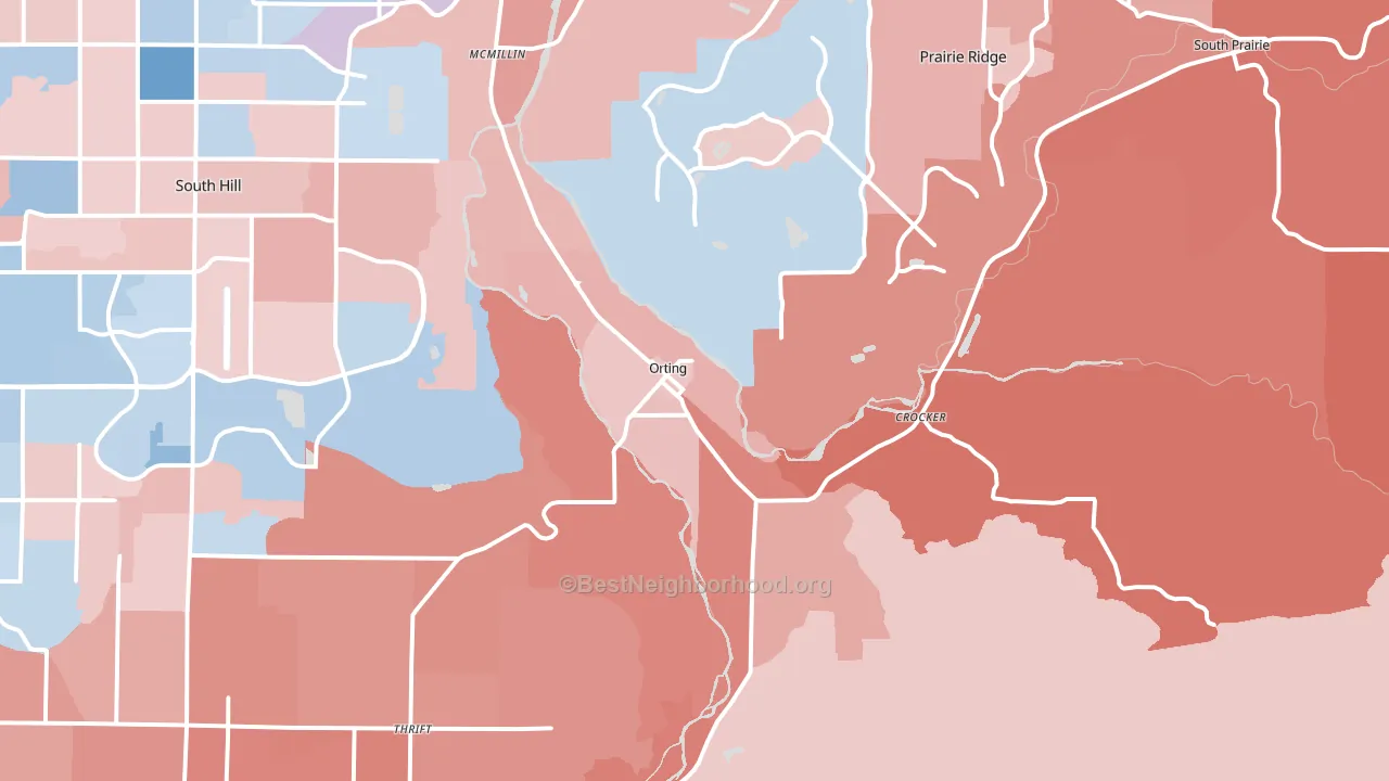 98360, WA block-group political-lean map