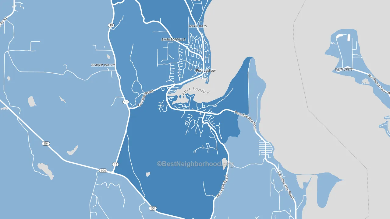 98365, WA block-group political-lean map