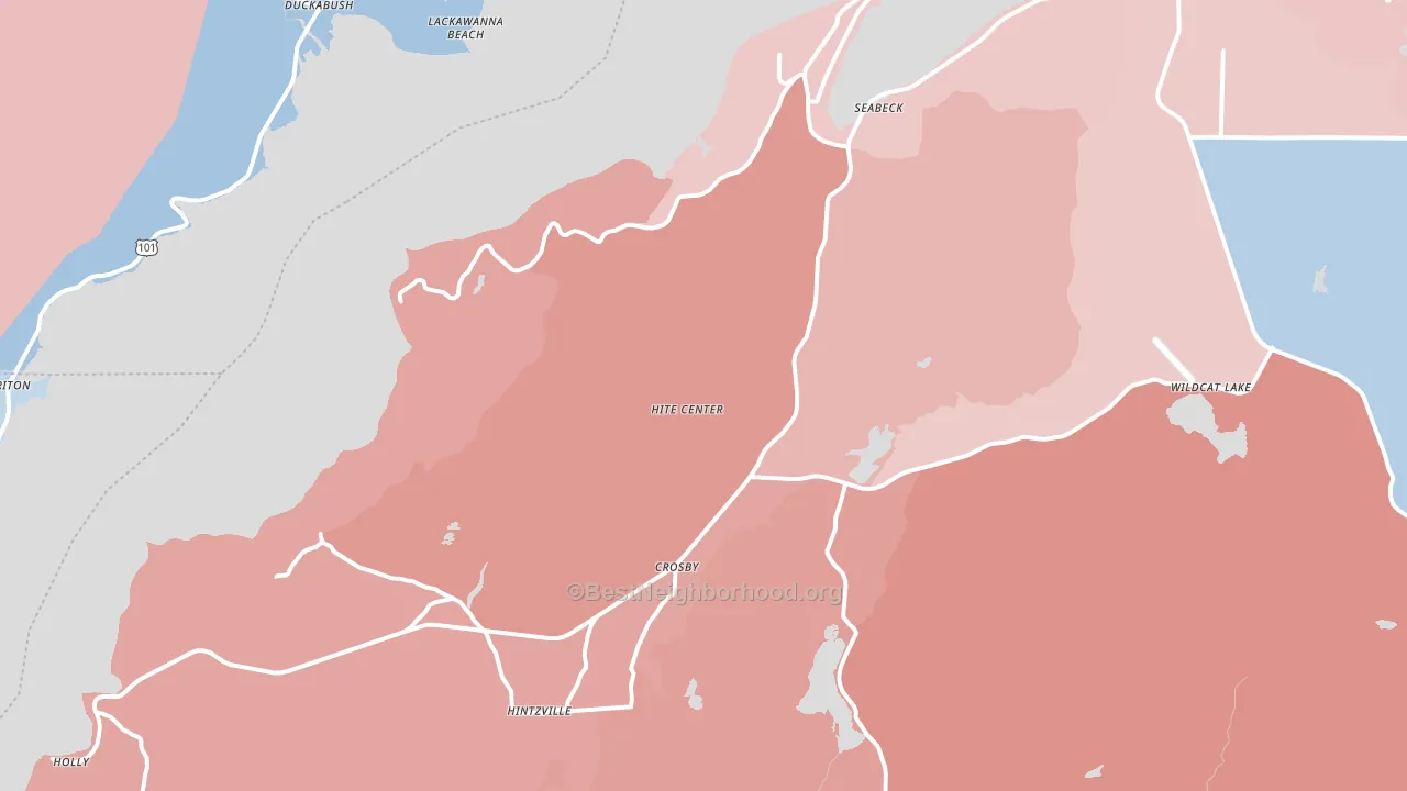 98380, WA block-group political-lean map
