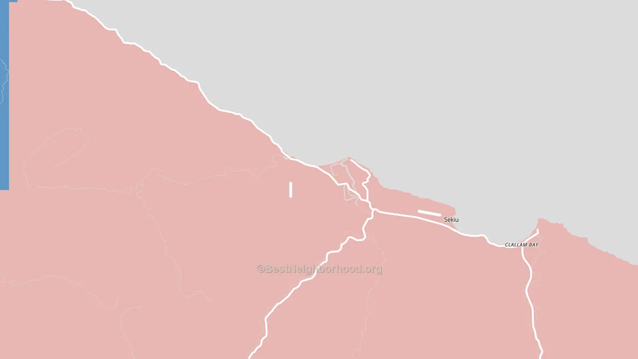98381, WA block-group political-lean map