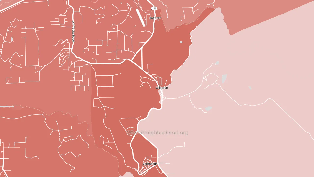 98396, WA block-group political-lean map