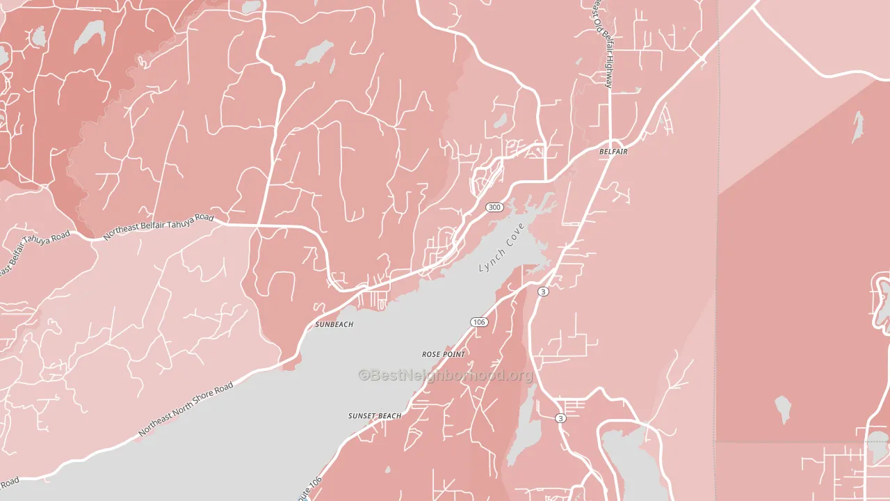 98528, WA block-group political-lean map