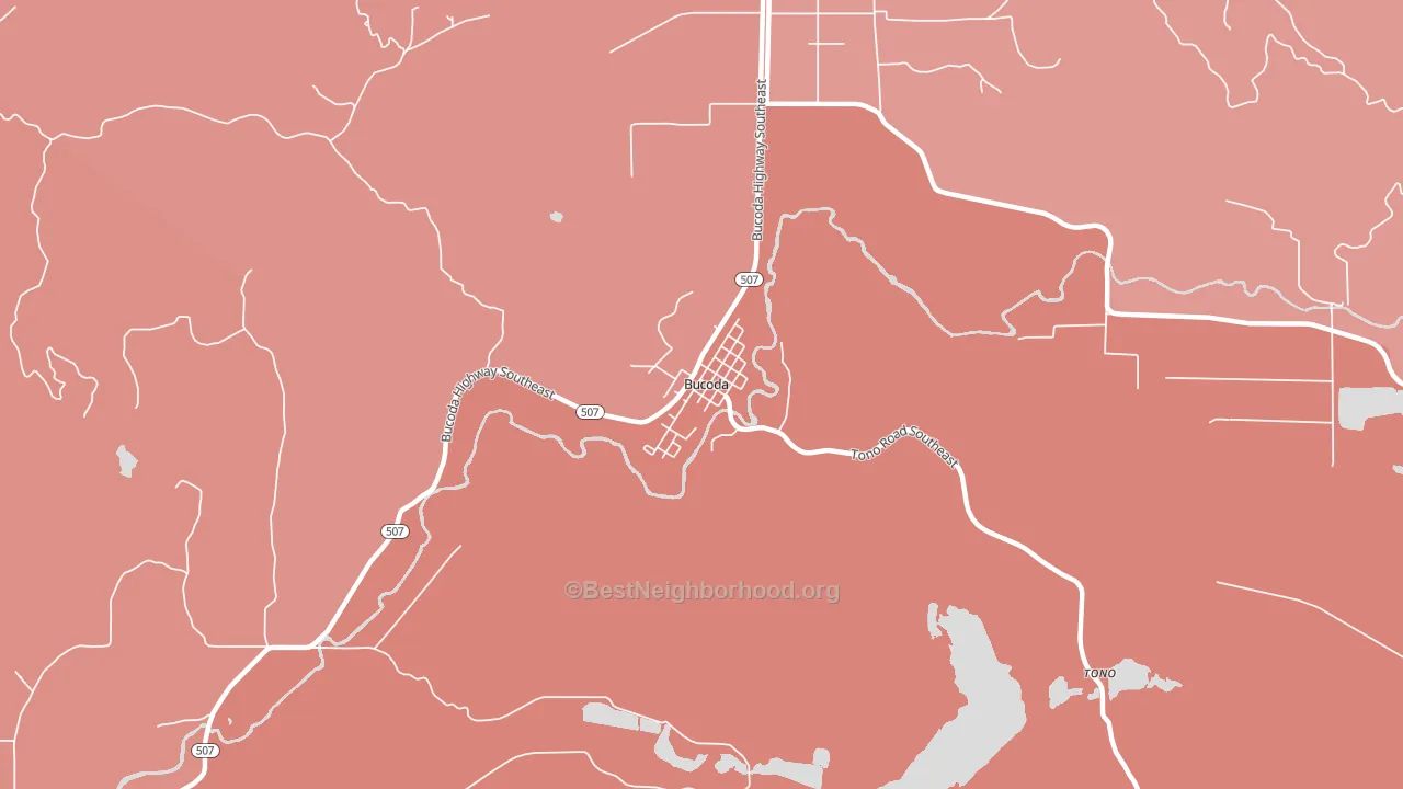98530, WA block-group political-lean map