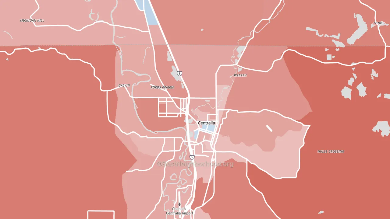 98531, WA block-group political-lean map