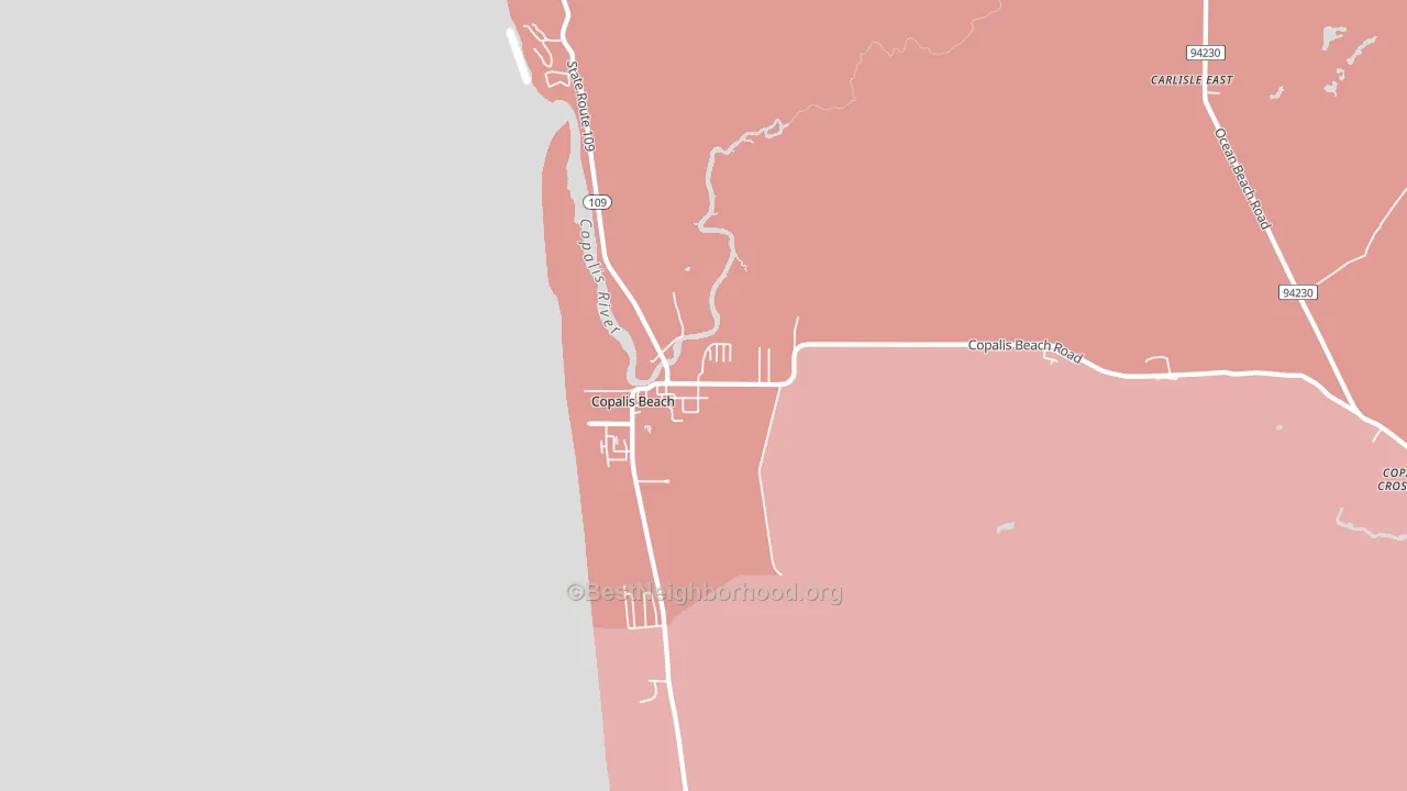 98535, WA block-group political-lean map